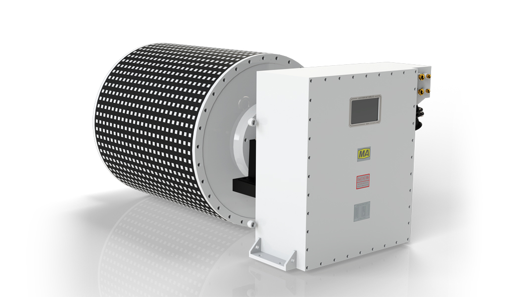 五相永磁同步变频调速一体式电动滚筒
